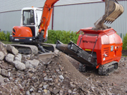 min itracked mobile concrete crusher